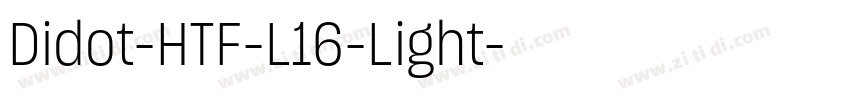 Didot-HTF-L16-Light字体转换