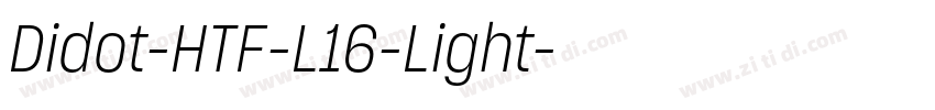 Didot-HTF-L16-Light字体转换