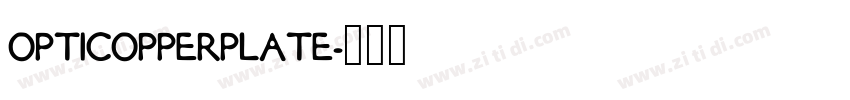 OPTICOPPERPLATE字体转换