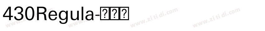 430Regula字体转换