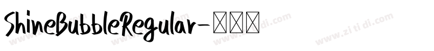 ShineBubbleRegular字体转换