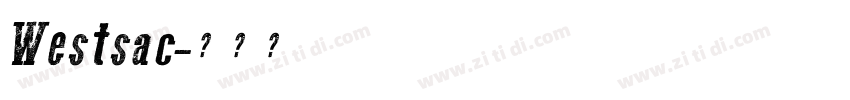 Westsac字体转换