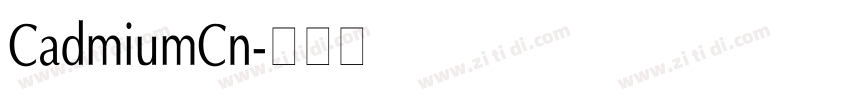 CadmiumCn字体转换