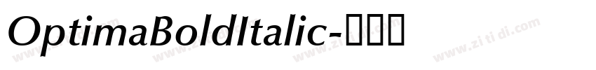 OptimaBoldItalic字体转换