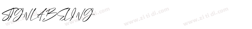 SIGNLABELING字体转换