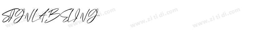 SIGNLABELING字体转换