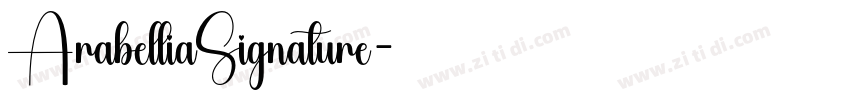 ArabelliaSignature字体转换