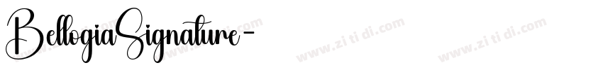 BellogiaSignature字体转换
