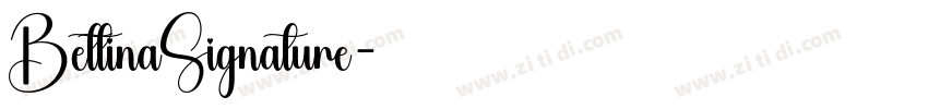BettinaSignature字体转换