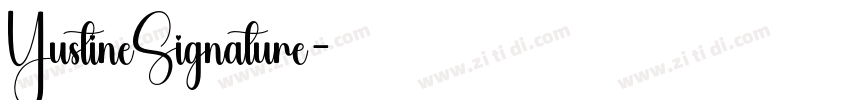YustineSignature字体转换