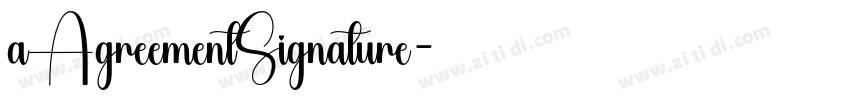 aAgreementSignature字体转换