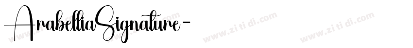 ArabelliaSignature字体转换