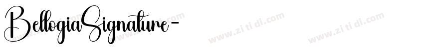 BellogiaSignature字体转换
