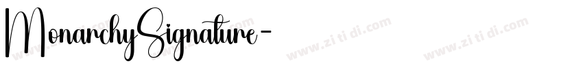 MonarchySignature字体转换 MonarchySignature字体转换