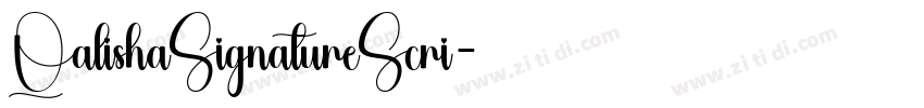 QalishaSignatureScri字体转换 QalishaSignatureScri字体转换