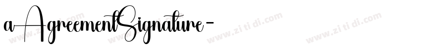 aAgreementSignature字体转换
