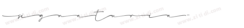 Signaturia字体转换