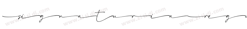 SignaturiaRegular字体转换