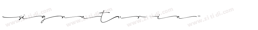 Signaturia字体转换