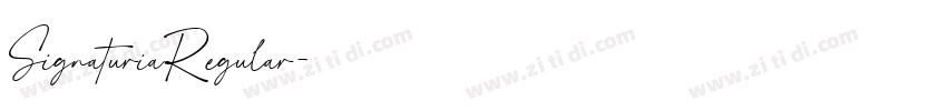 SignaturiaRegular字体转换