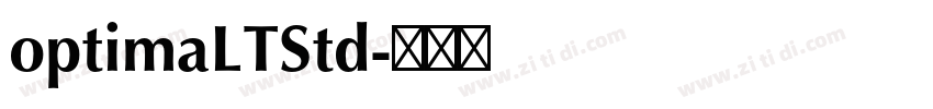 optimaLTStd字体转换