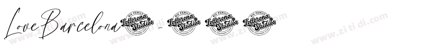 LoveBarcelona◆字体转换