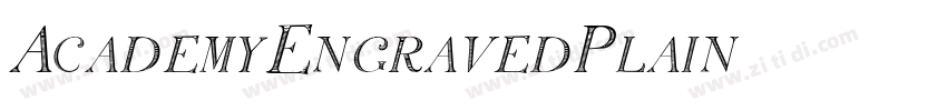 AcademyEngravedPlain字体转换