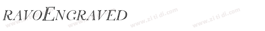 ravoEngraved字体转换