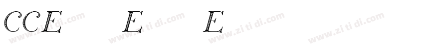 CCExtraExtraEngraved字体转换 CCExtraExtraEngraved字体转换