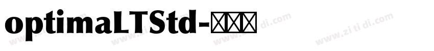 optimaLTStd字体转换