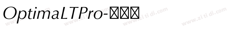 OptimaLTPro字体转换