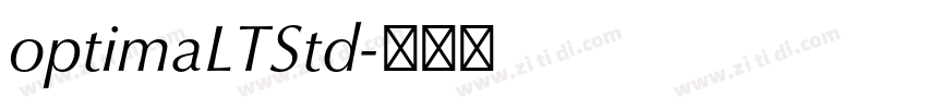 optimaLTStd字体转换