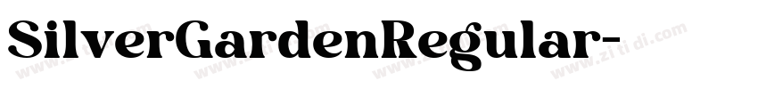 SilverGardenRegular字体转换 SilverGardenRegular字体转换