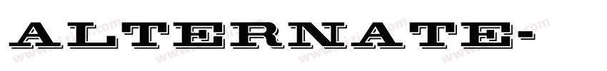 Alternate字体转换