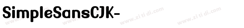 SimpleSansCJK字体转换