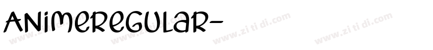 AnimeRegular字体转换