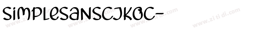 SimpleSansCJKOC字体转换