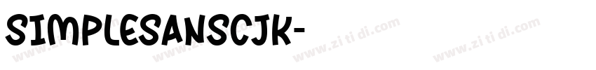 SimpleSansCJK字体转换