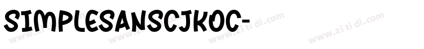 SimpleSansCJKOC字体转换