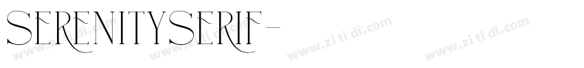 SerenitySerif字体转换