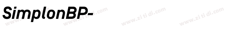 SimplonBP字体转换 SimplonBP字体转换