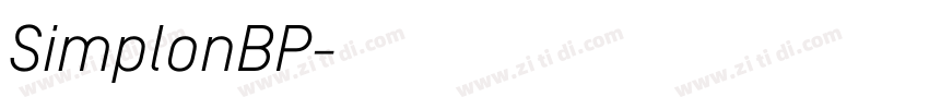 SimplonBP字体转换 SimplonBP字体转换