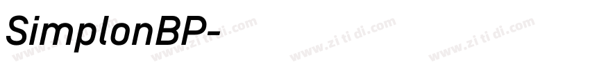 SimplonBP字体转换 SimplonBP字体转换