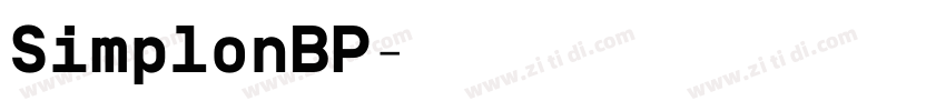 SimplonBP字体转换 SimplonBP字体转换
