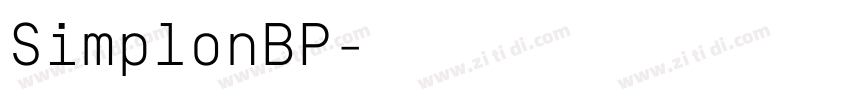 SimplonBP字体转换 SimplonBP字体转换