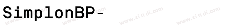 SimplonBP字体转换 SimplonBP字体转换