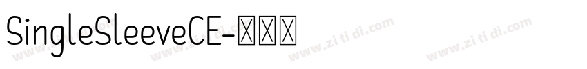 SingleSleeveCE字体转换