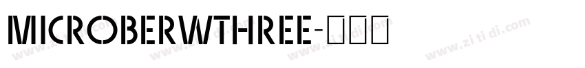 MicroberwThree字体转换