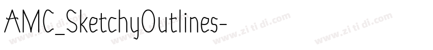 AMC_SketchyOutlines字体转换