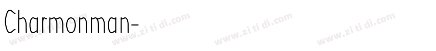 Charmonman字体转换